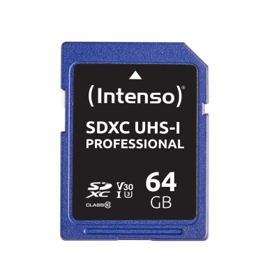 Intenso Secure Digital Cards SD -  UHS-I - Professional 64GB